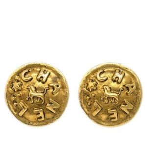 Chanel Lion Clip On Earrings
